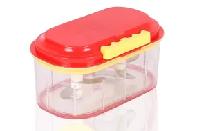 071 Plastic Vegetable Chopper Set (3 Pcs, Orange)