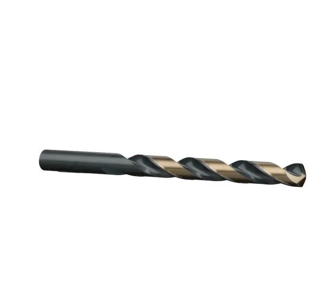 #1 Wire Size Jobber Length Drill Bit - Black and Gold - Split Point - 12 Pack