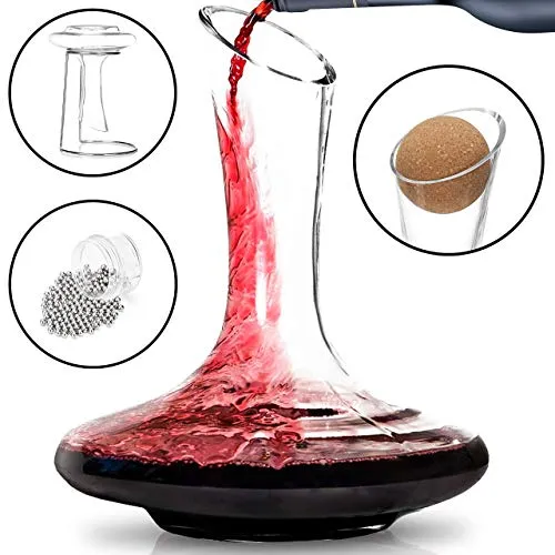 100% Lead Free Crystal Glass  Wine Decanter