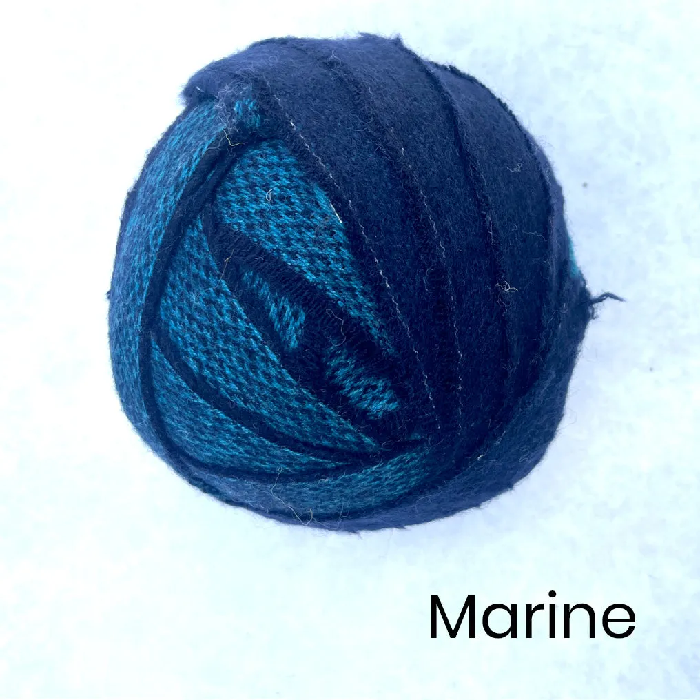 100% Wool Blanket Yarn - Blues