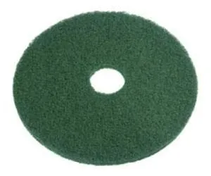 12" Green Heavy Duty Scrub & Top Layer Floor Removal Pads - Case of 5