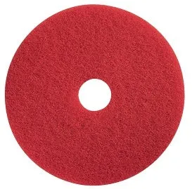 13" Red Commercial Floor Buffing Pads - Case of 5