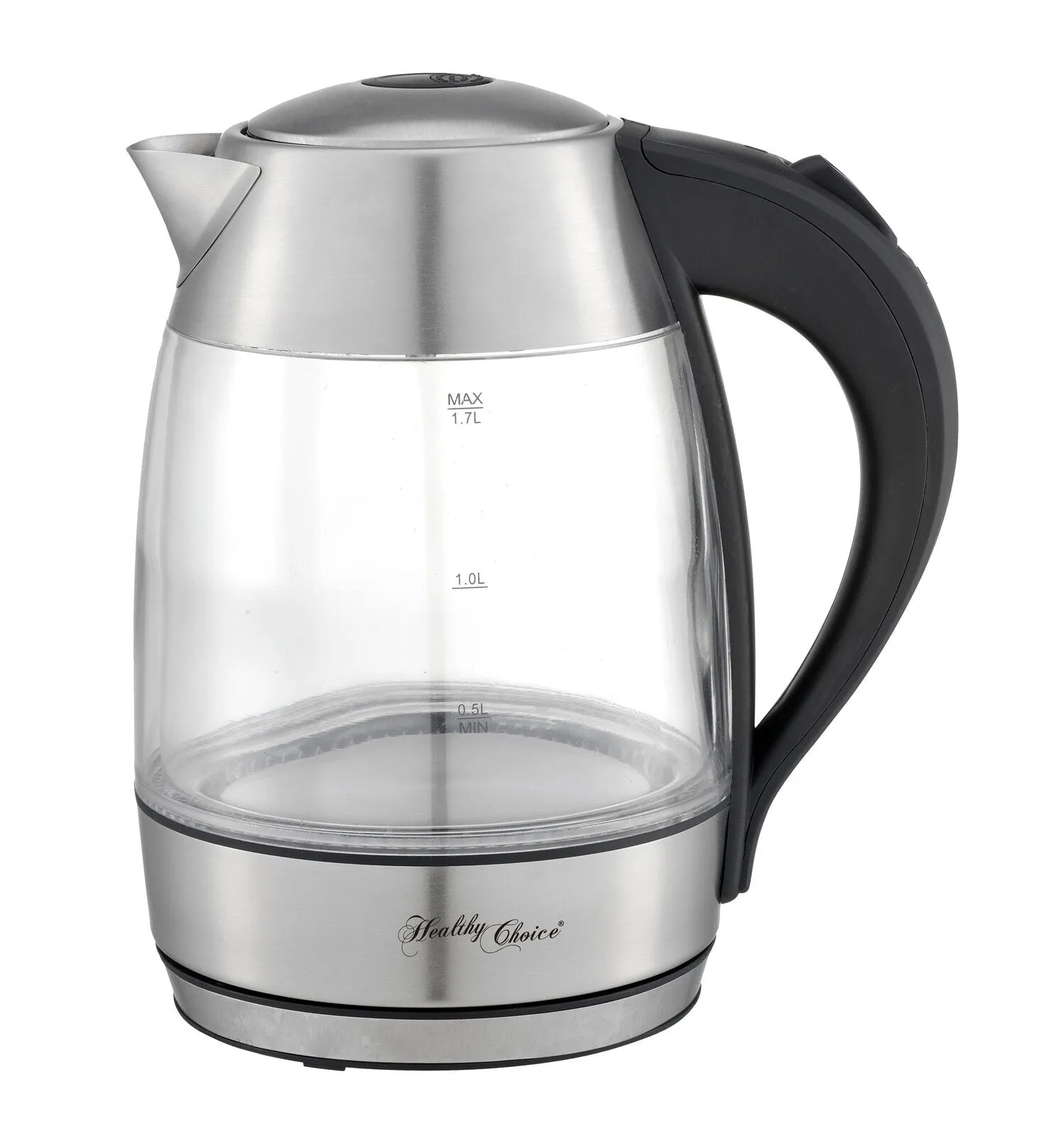 1.7 Litre Glass Kettle with 360 Degrees Rotational Base