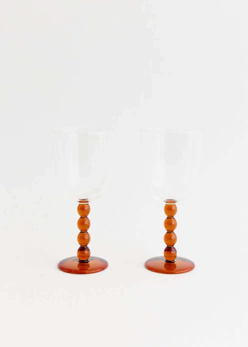 2 Volute Wine Glasses