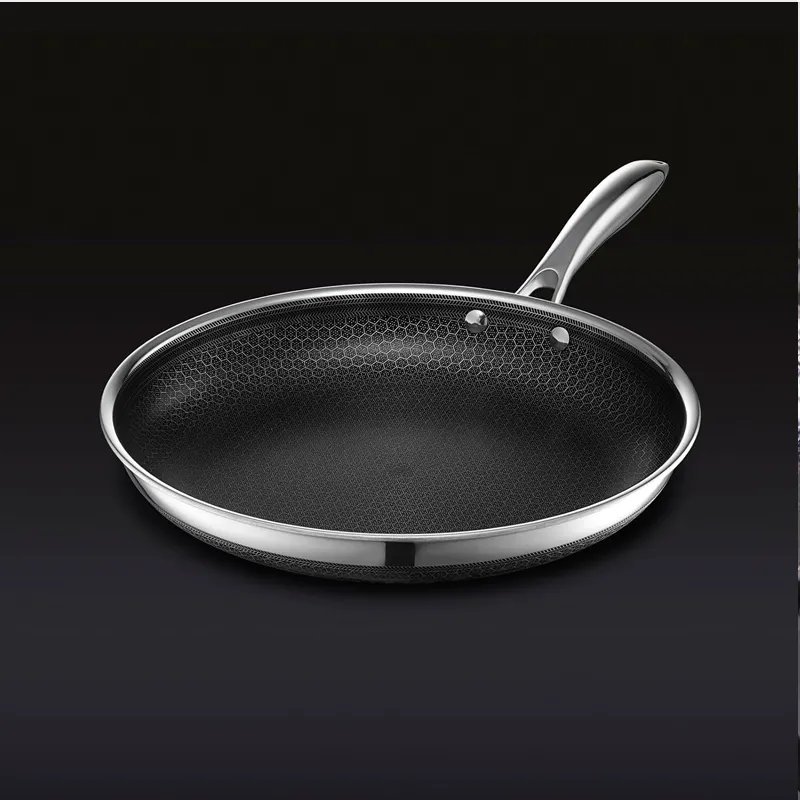 26 X 26 X 7Cm Nonstick Aluminum Fry Pan With Tempered Glass Lid