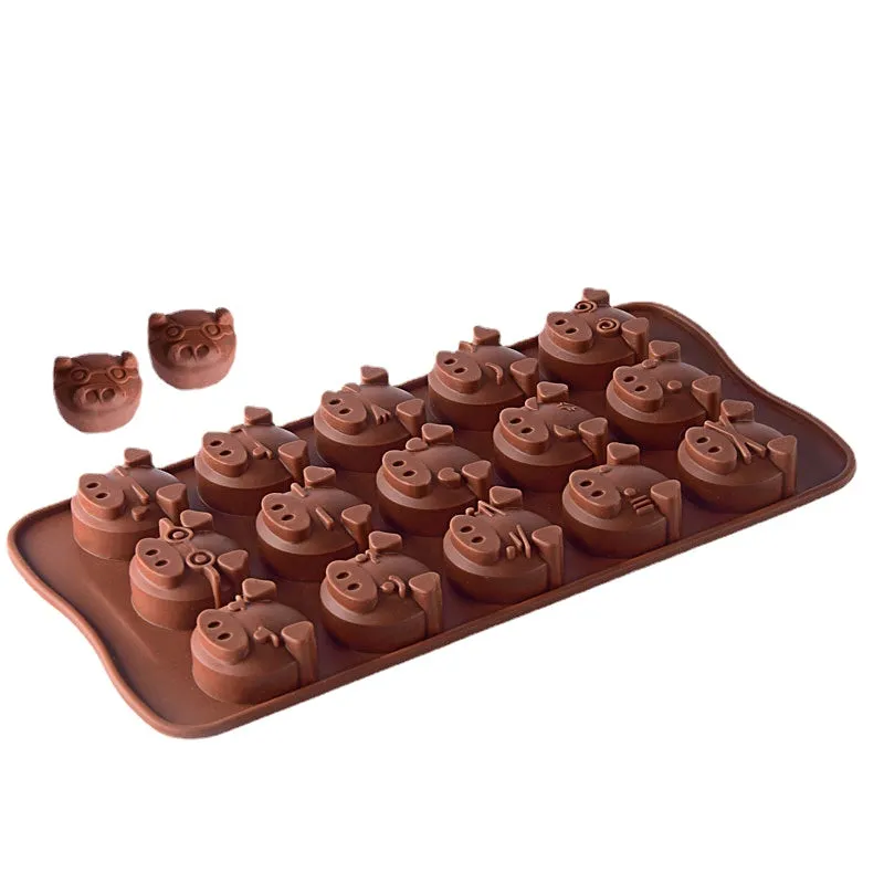 2pc Silicone Mold Candy Chocolate Decorative Baking Mold Pudding Ice Tray Crystal Glue Mold