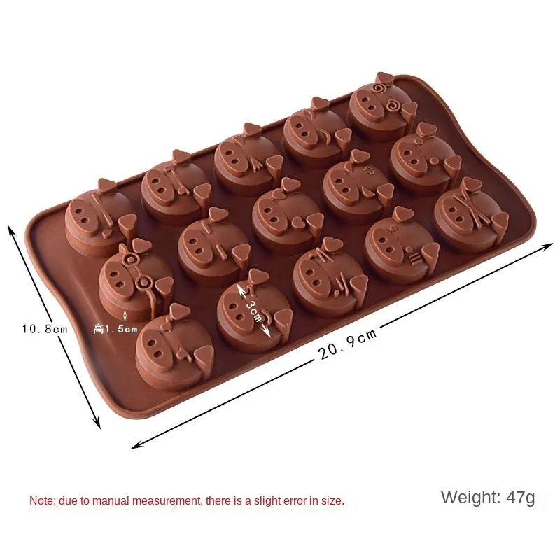 2pc Silicone Mold Candy Chocolate Decorative Baking Mold Pudding Ice Tray Crystal Glue Mold