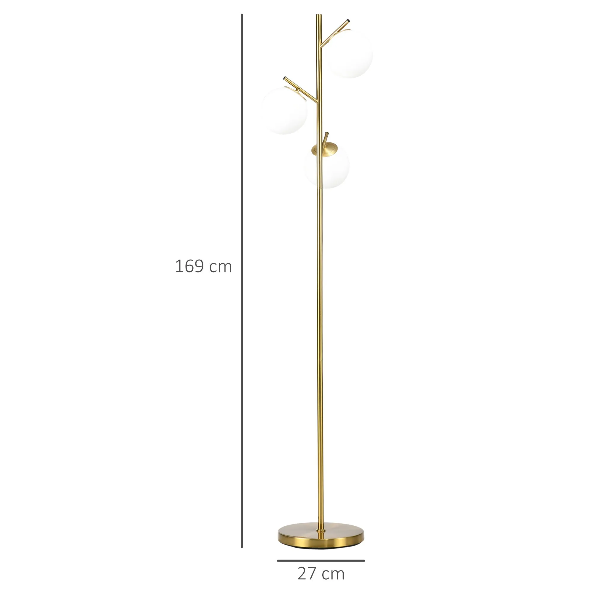 3-Light Tree Floor Lamps for Living Room