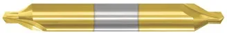 300-001506: #4 Carbide Center Drill (Combo Drill/Countersink)- 60 deg, 5/16 Shank,  2-1/8 OAL, TiN, USA