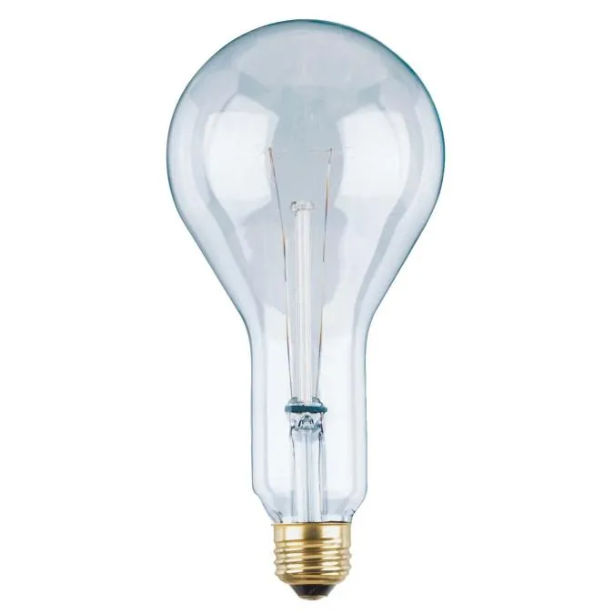 300 Watt PS30 Incandescent Clear E26 (Medium) Base, 120 Volt, Box