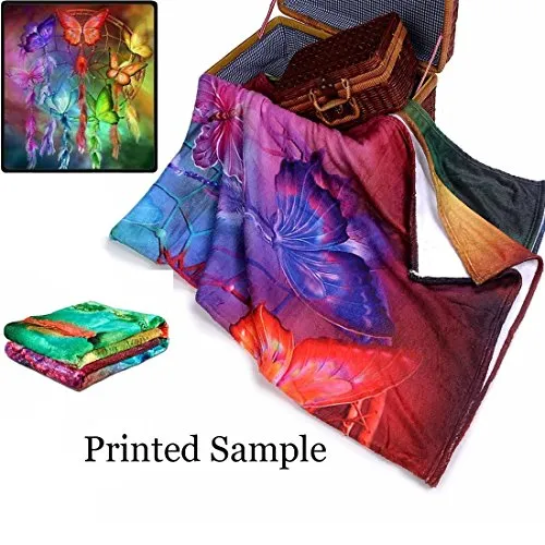 58 x 80 Inch Eiffel Tower Print Super Soft Throw Blanket