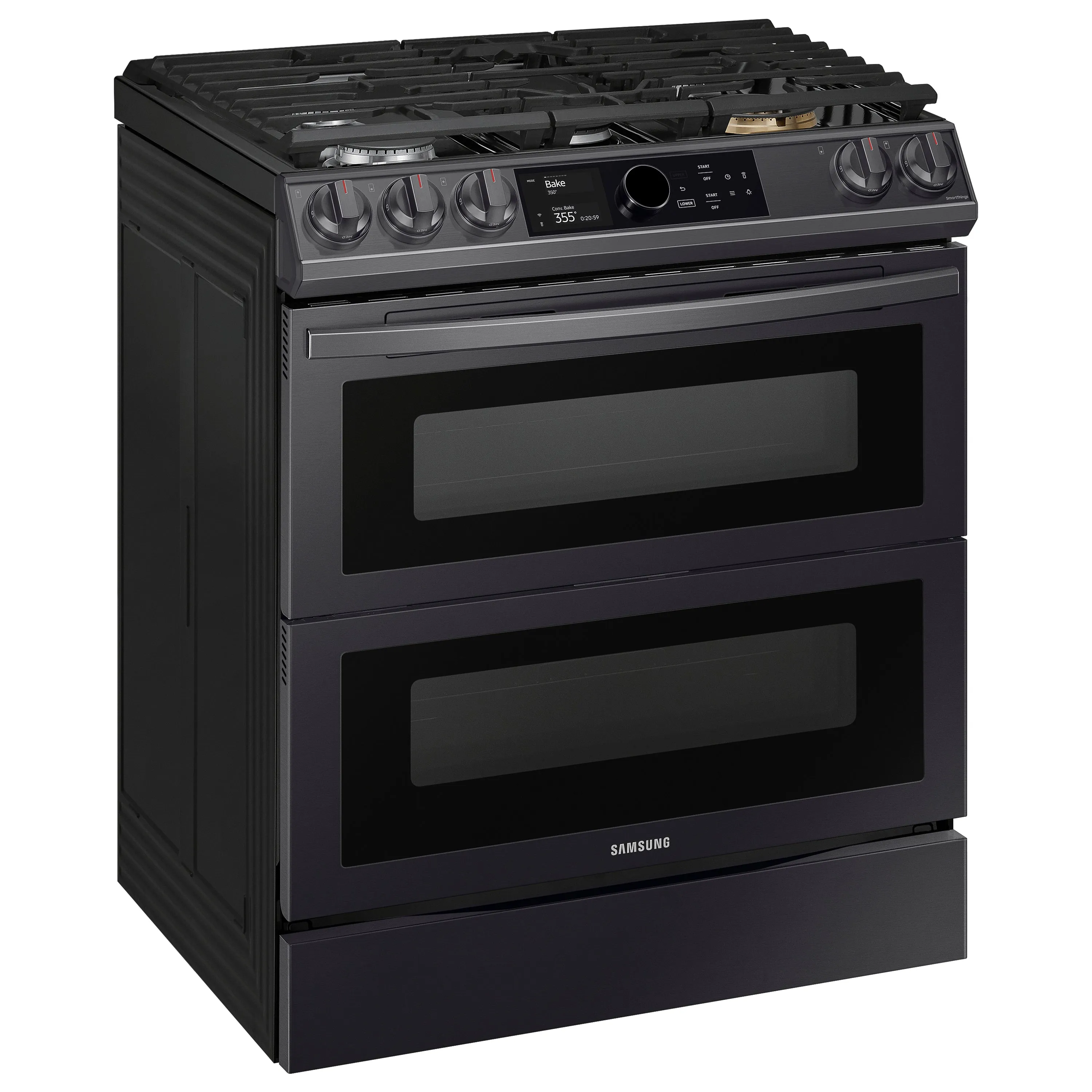 6.3 cu. ft. Flex Duo(TM) Front Control Slide-in Dual Fuel Range with Smart Dial, Air Fry, and Wi-Fi in Black Stainless Steel - (NY63T8751SG)