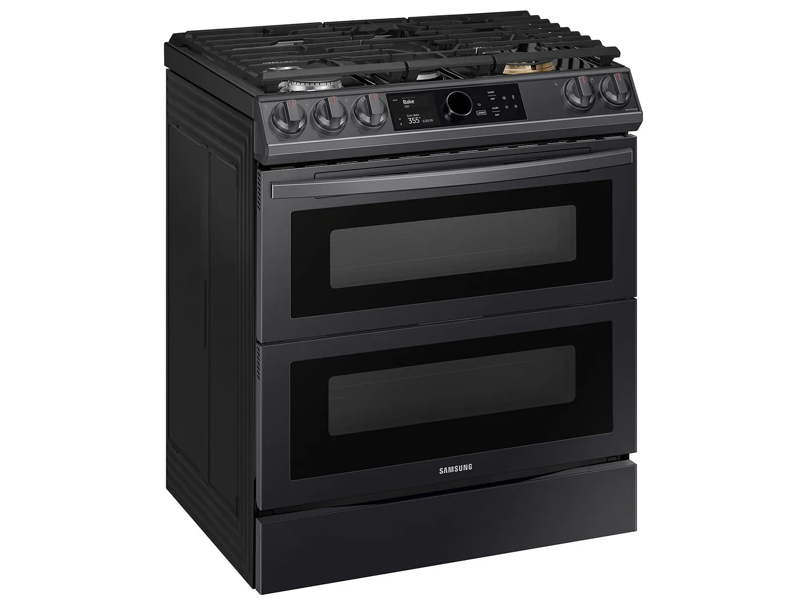 6.3 cu. ft. Flex Duo(TM) Front Control Slide-in Dual Fuel Range with Smart Dial, Air Fry, and Wi-Fi in Black Stainless Steel - (NY63T8751SG)