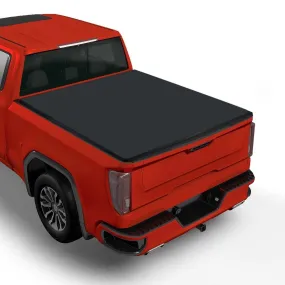 6.4Ft Roll Up Soft Tonneau Cover Truck Bed for 2002-2018 Dodge Ram 1500