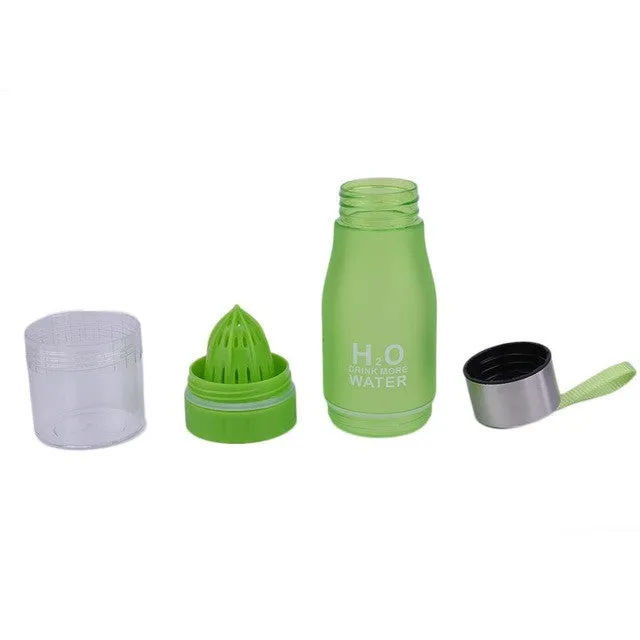 650ml Lemon Juice Cup 7 Colors Fruit Water Bottle