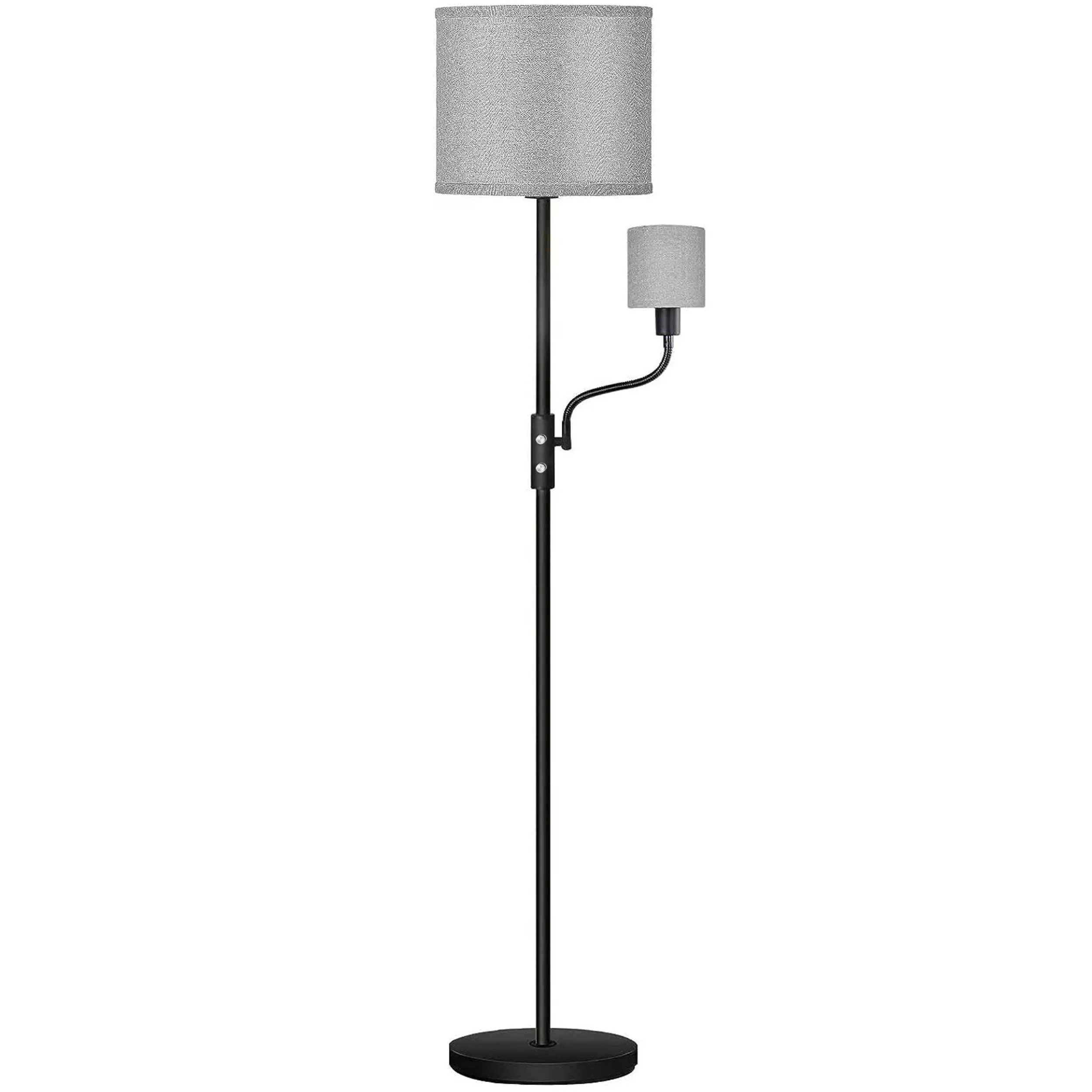 67.32In Mother Daughter Floor Lamp, Linen Shade, 3200K Brightness, 360° Adjustable Reading Light, Modern Decoration, Living Room Bed