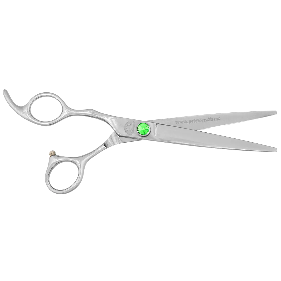 7" Straight Left-Handed Grooming Shears by PetStore.Direct