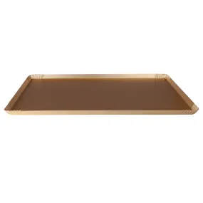 Agnelli Gold Rectangular Serving Tray, 8.8 x 8.8-Inches