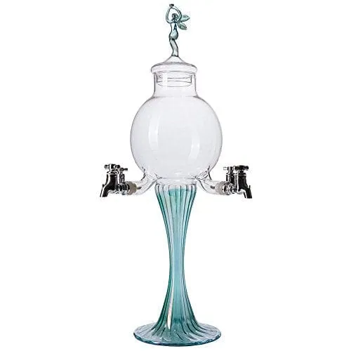 ALANDIA Glass Absinthe Fountain | Green Fairy Lid | 4 Spout