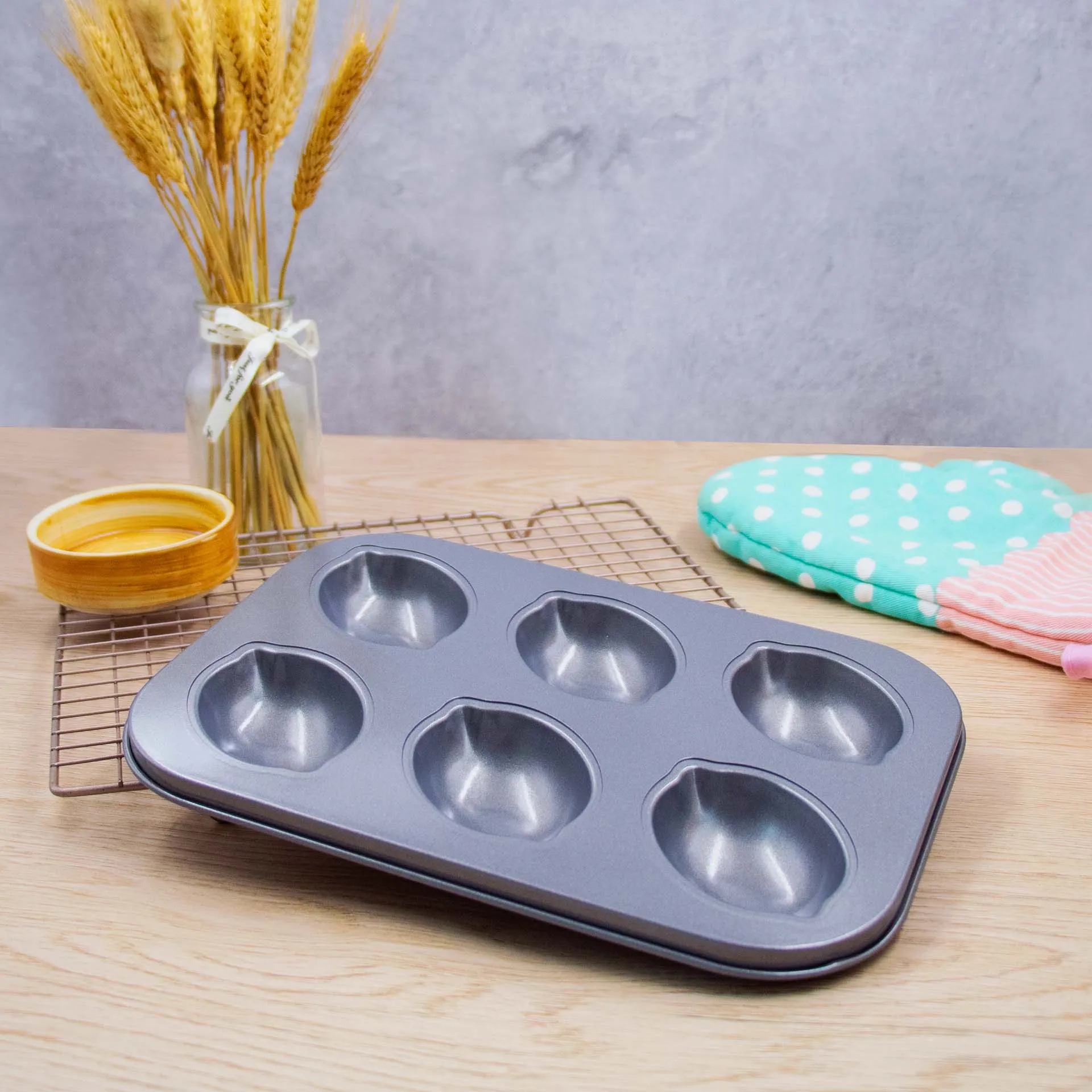 ALKO 6-cup non-stick Petite Madeleine Baking Tray