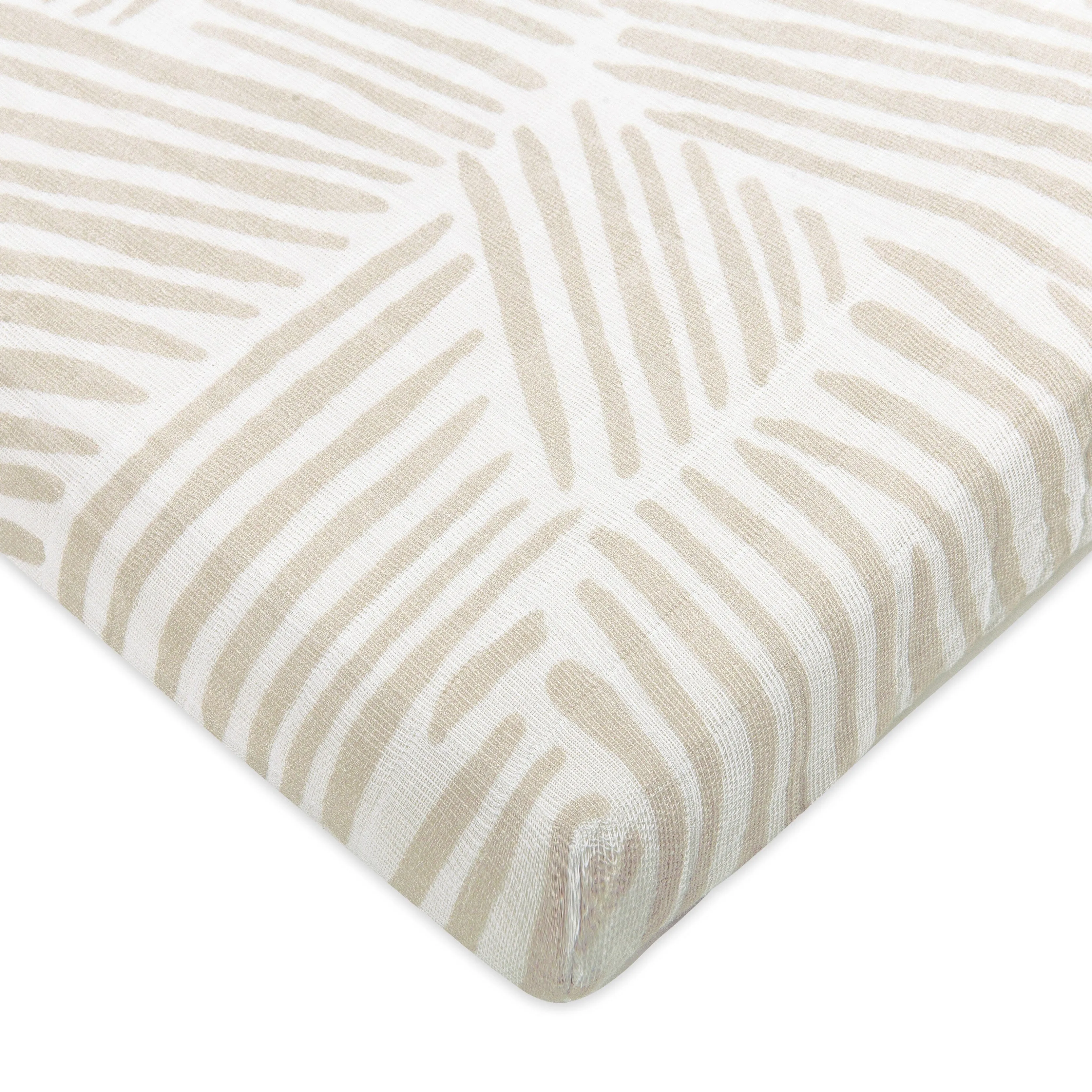 All-Stages Midi Crib Sheet | Oat Stripe