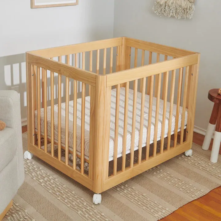 All-Stages Midi Crib Sheet | Oat Stripe