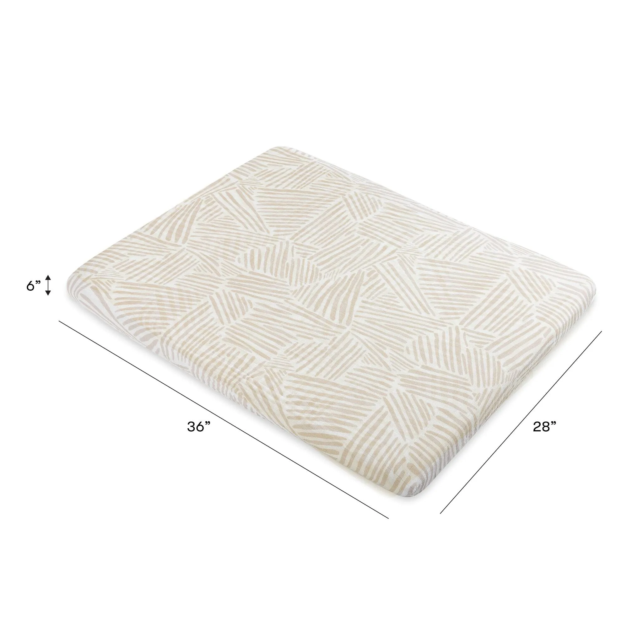 All-Stages Midi Crib Sheet | Oat Stripe