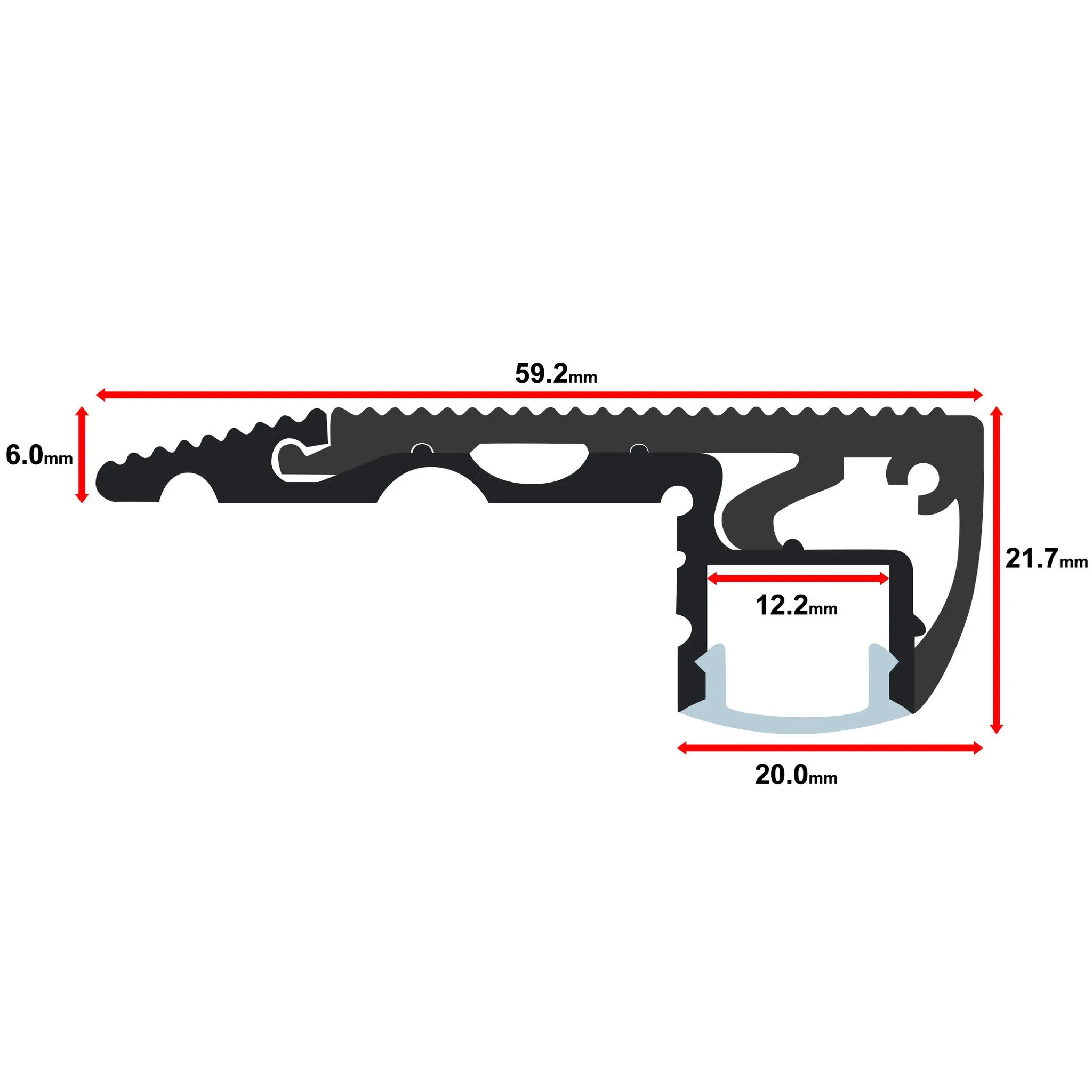 Aluminum Channel - MOSS-ALS-S001