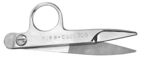 Apex Tool Group Industrial Thread Nippers, 4 5/8 in, Blunt Point, TC5