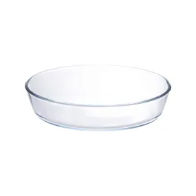 Aqua 1,6Lt Glass Oval Baking Tray Clear