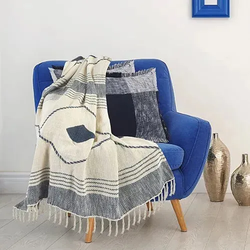 Arizona 80187BLU Blue Throw Blanket