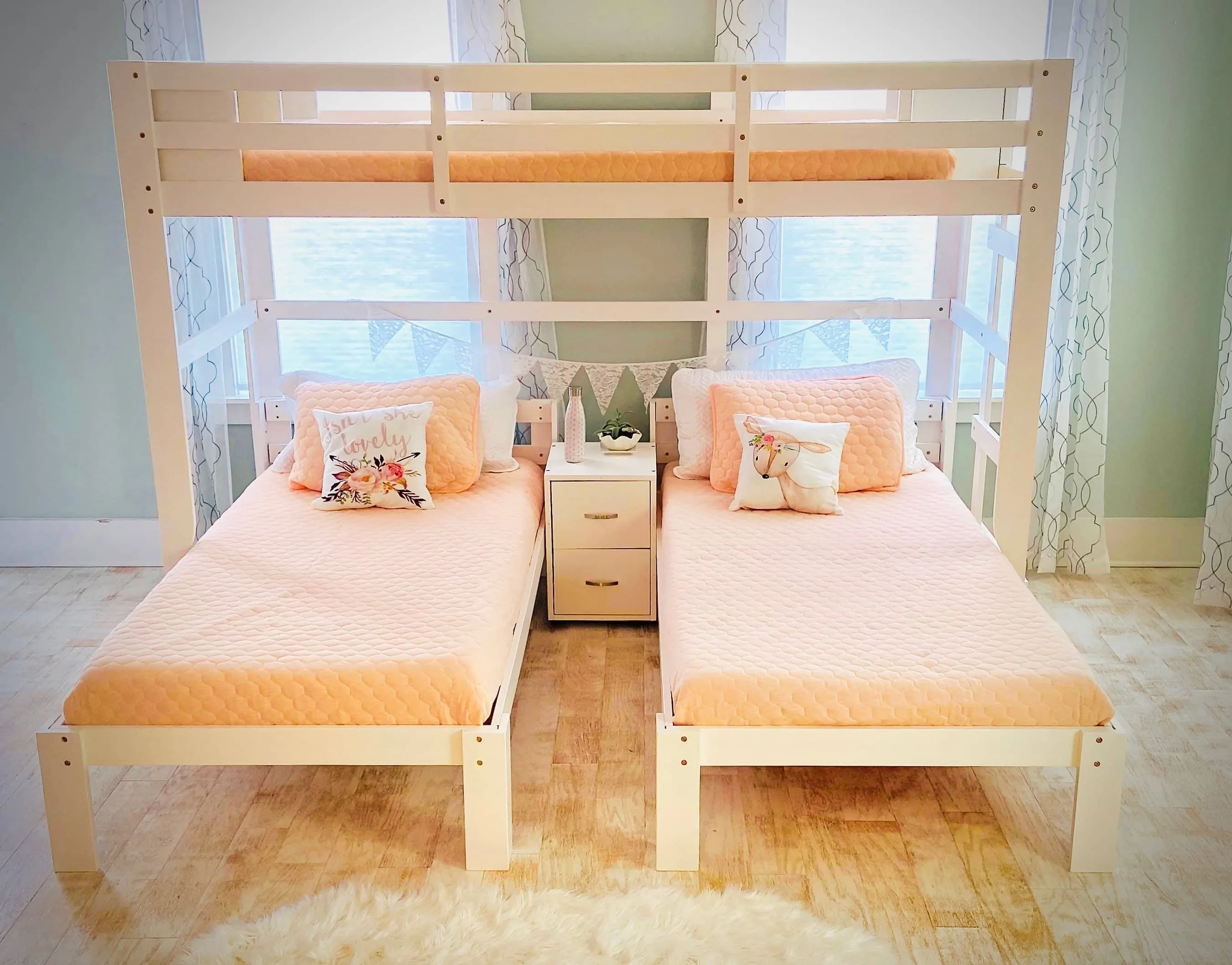 Audrey Triple Bunk Bed in White