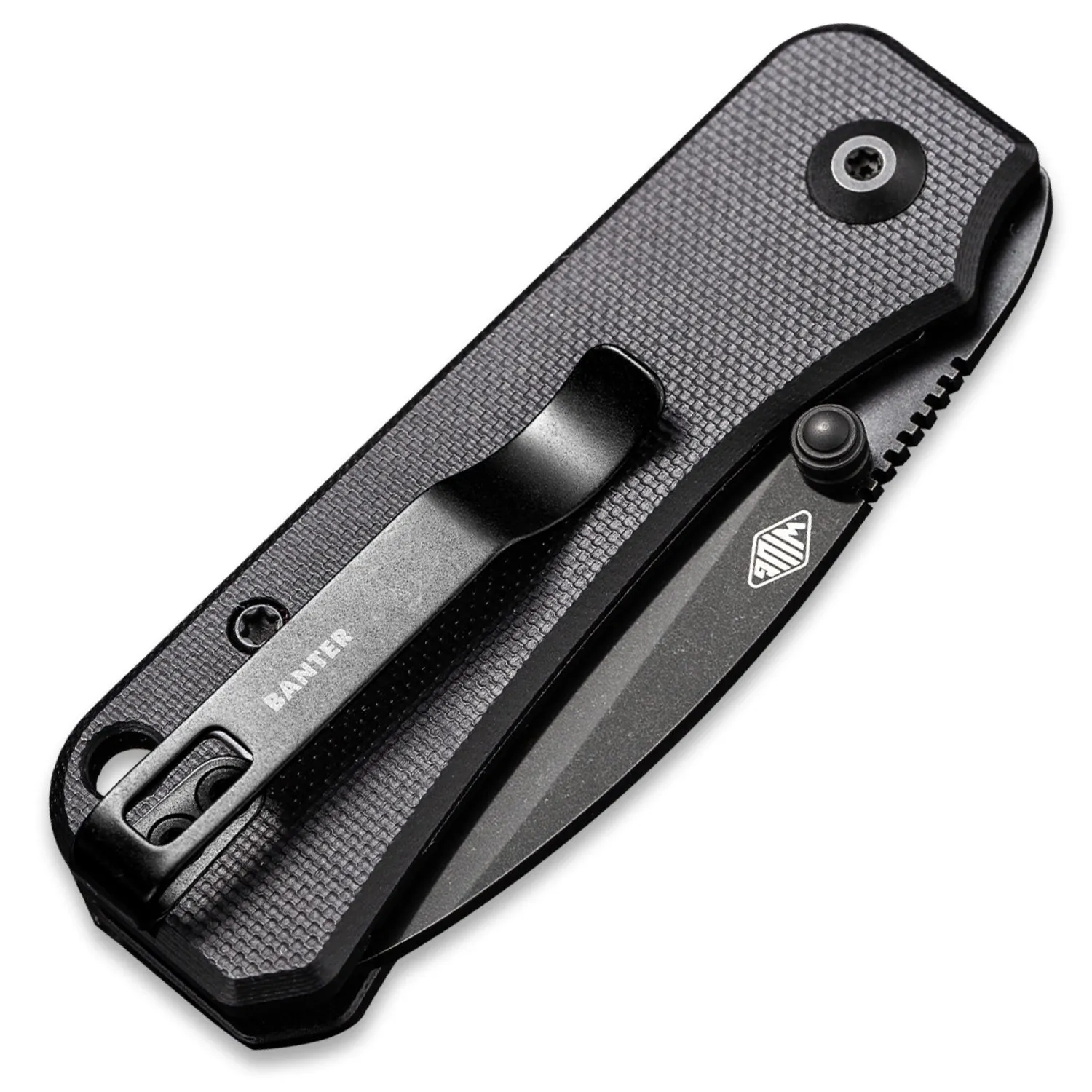 Baby Banter Pocket Knife - Black G10 - Black Stonewash Nitro V