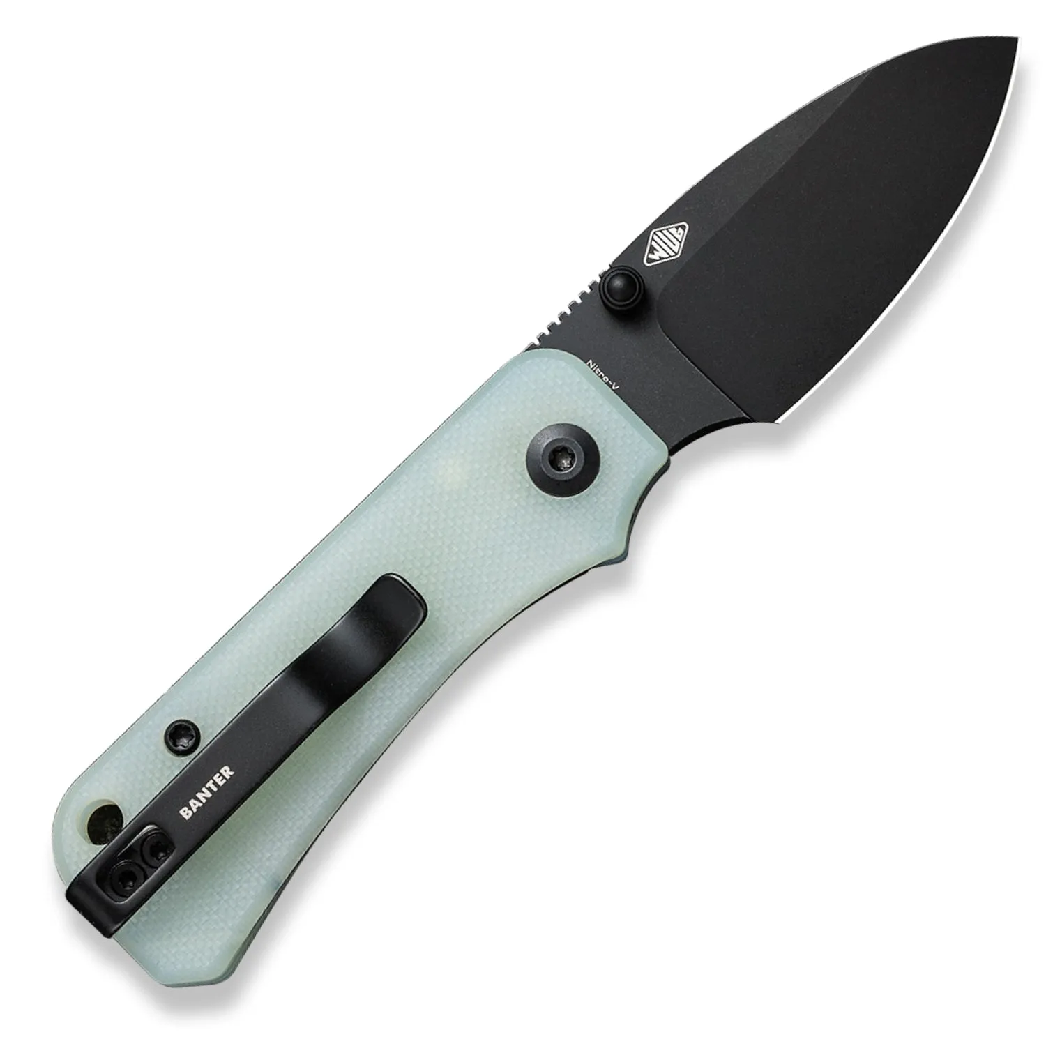 Baby Banter Pocket Knife - Natural G10 - Black Stonewash Nitro V