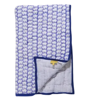 Baby Blue Hathi Quilt