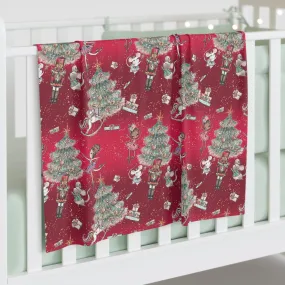 Baby Swaddle Blanket, Christmas Magical Christmas Nutcracker Design, Baby Swaddle, Baby Shower gift