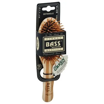 Bass Brushes Brush, Bamboo Brstls Sml Oval 1 CT [UNFI #09151] T