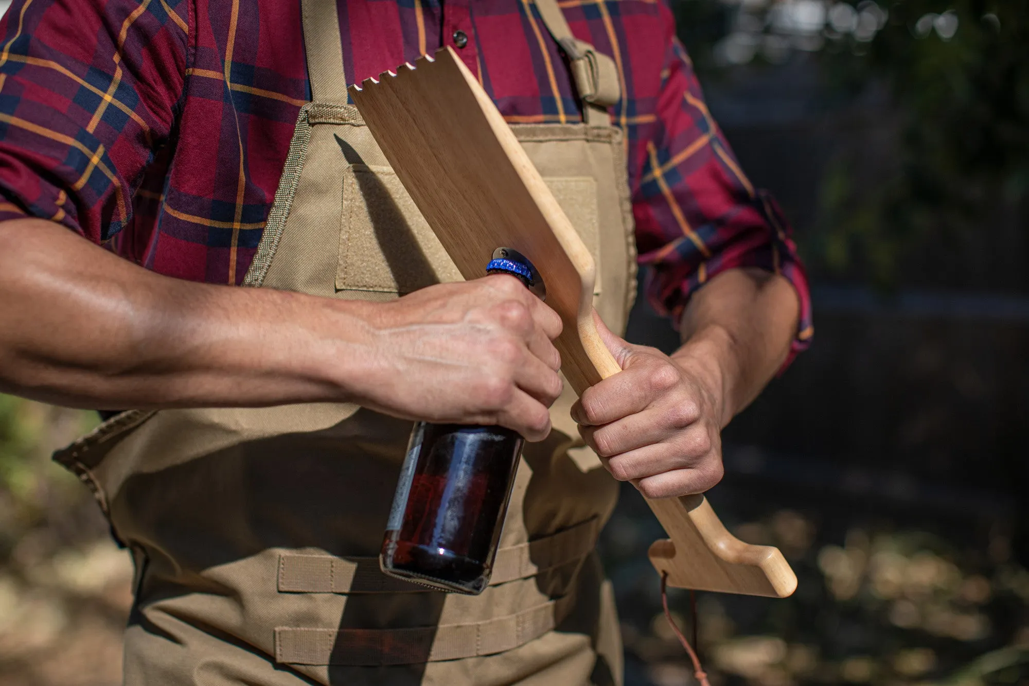 Baylor Bears - Hardwood BBQ Grill Scraper with Bottle Opener