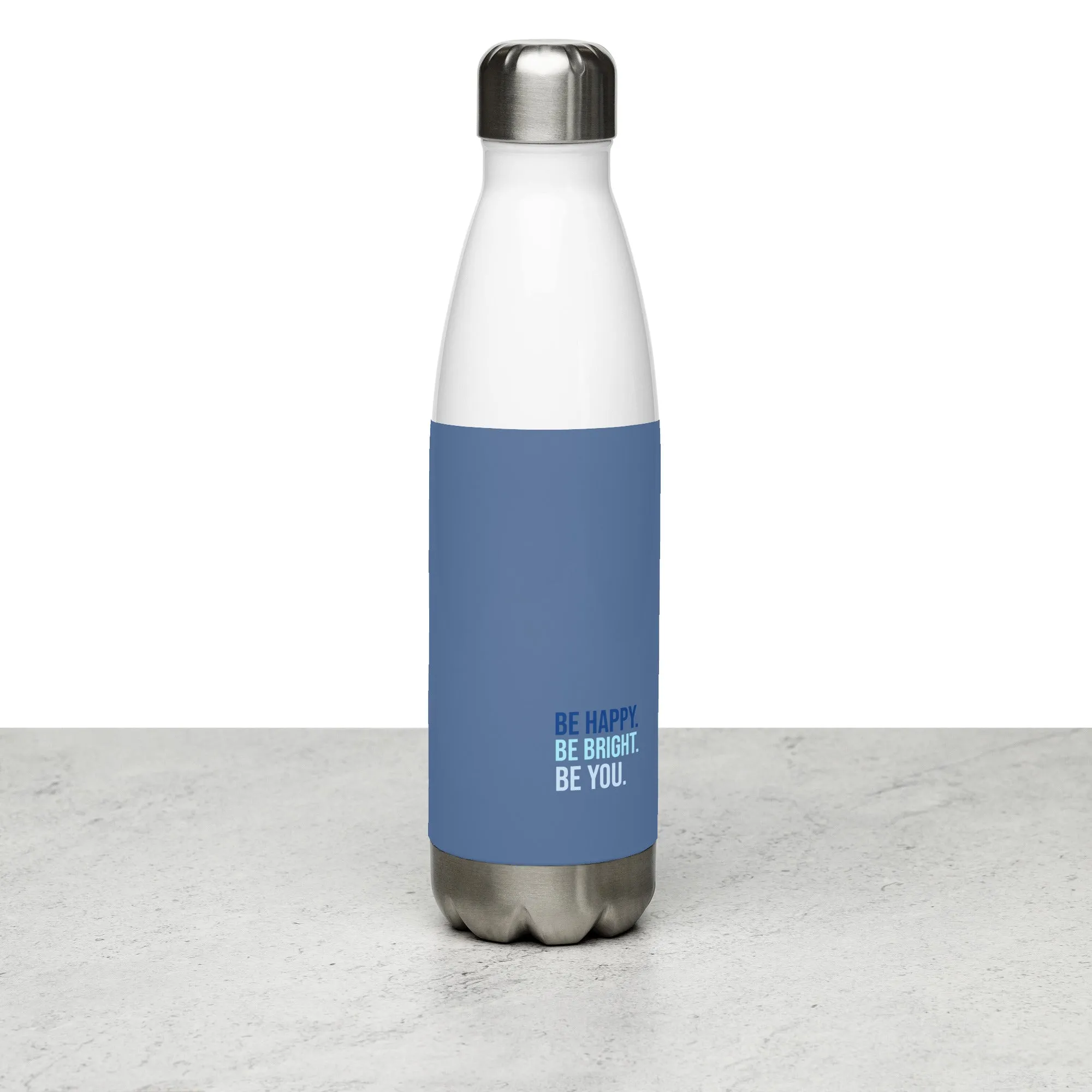 Blue Stainless Steel Water Bottle