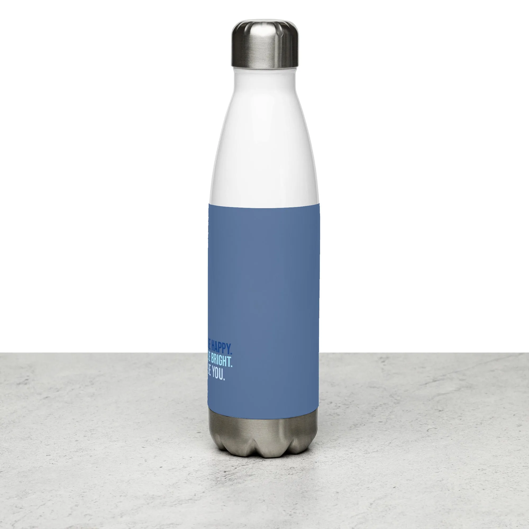 Blue Stainless Steel Water Bottle