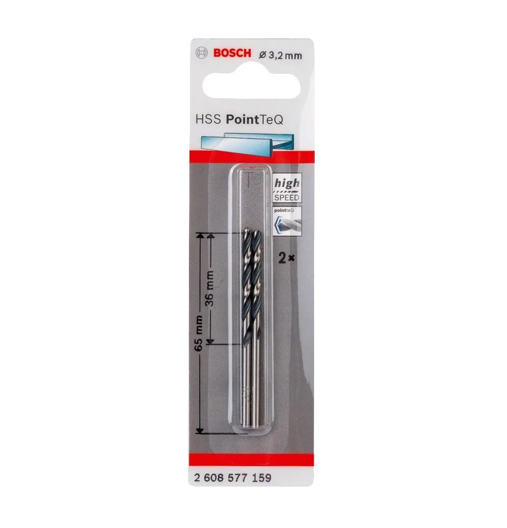 Bosch | Drill Bit HSS PointTeQ 3,2mm 2Pc