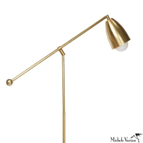 Brass Cone Axis Floor Lamp