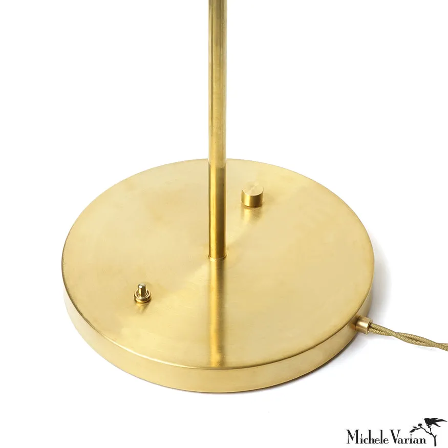 Brass Cone Axis Floor Lamp