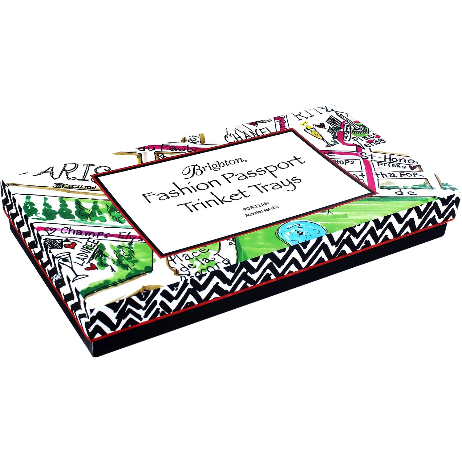 Brighton Fashion Passport Rectangle Trinket Tray  G251M FW20