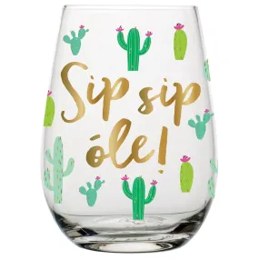 Cactus Stemless Wine Glass 20oz