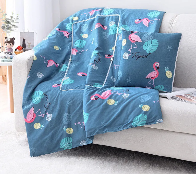 Cartoon Pillow Quilt Custom Logo Multifunctional Dual-purpose Pillow Quilt Office Nap Pillow Quilt