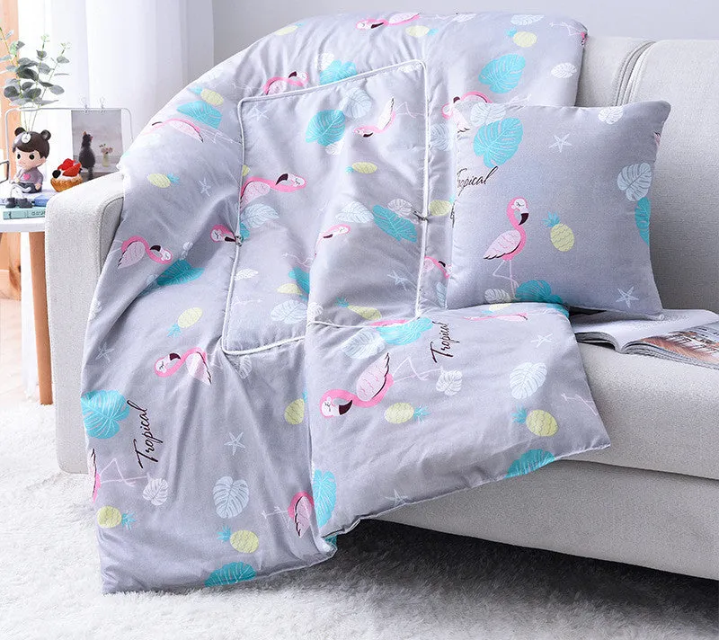 Cartoon Pillow Quilt Custom Logo Multifunctional Dual-purpose Pillow Quilt Office Nap Pillow Quilt