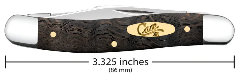 Case Smooth Black Curly Oak Wood Medium Stockman