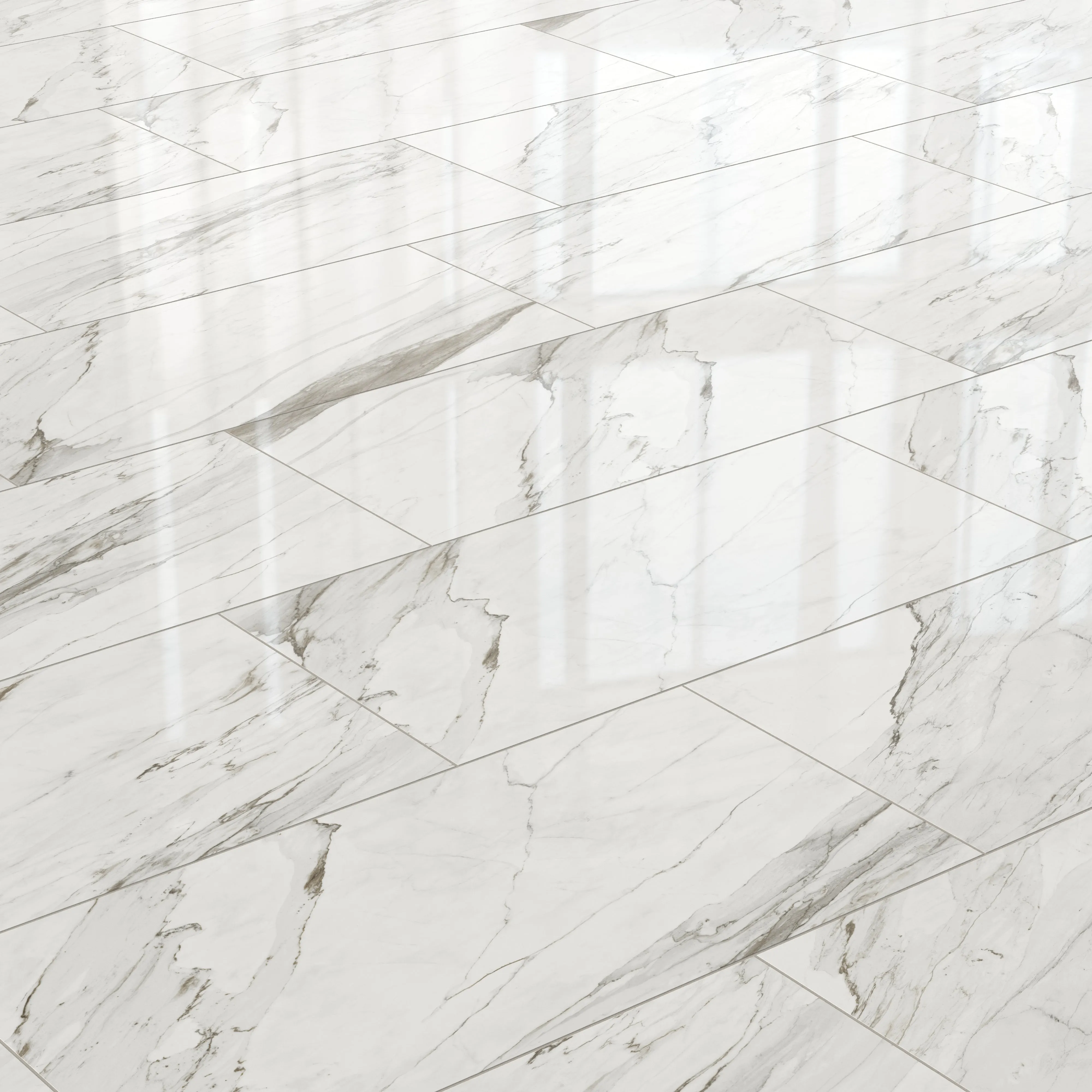 Chantel 24x48 Polished Porcelain Tile in Apuano