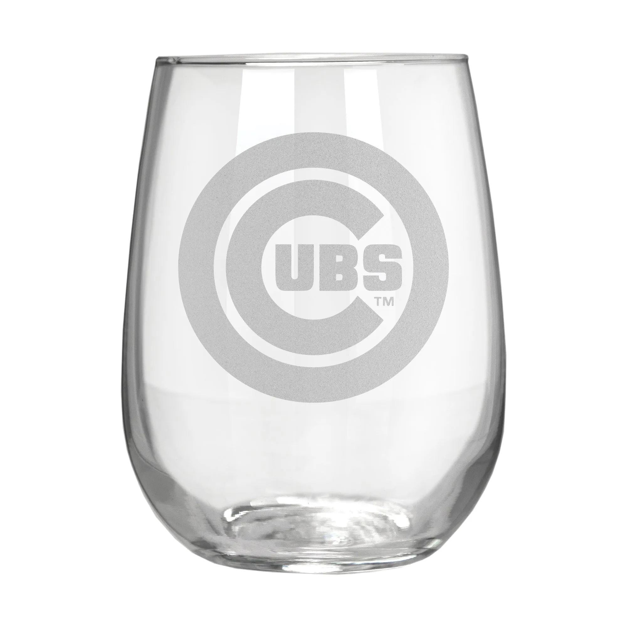 Chicago Cubs 17 oz. Stemless Wine Glass